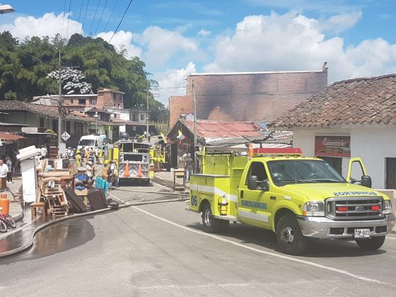 Cuantiosas pérdidas materiales deja incendio en Rionegro