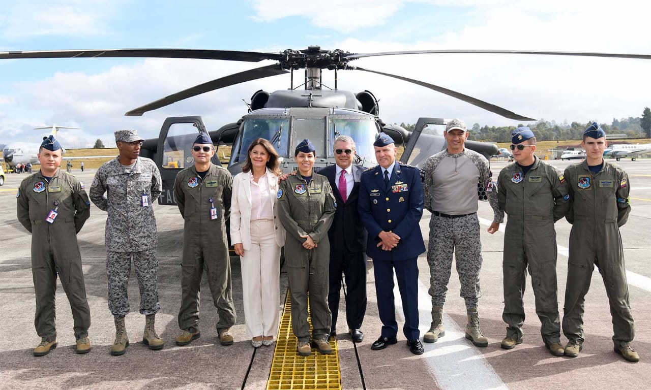 Presidente Iván Duque, llegó a Rionegro para celebrar 100 años de la Fuerza Aérea