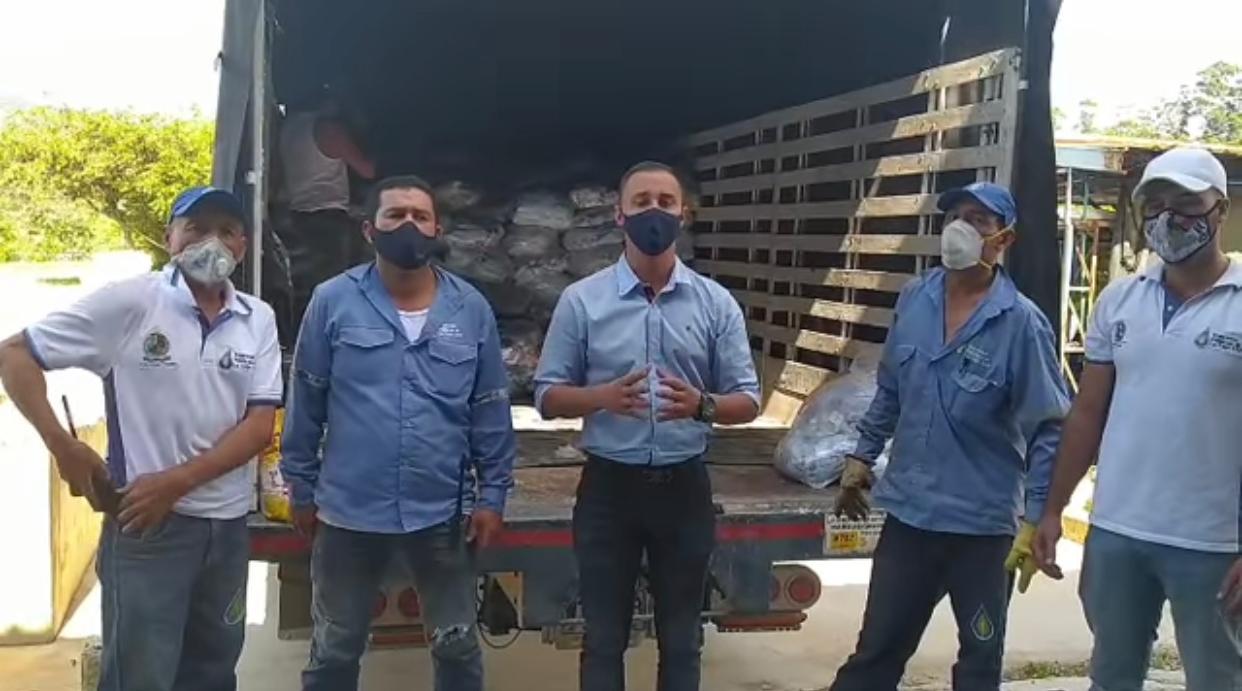 Casi 10 toneladas de detergente gestionó el concejal cejeño Carlos Mejía