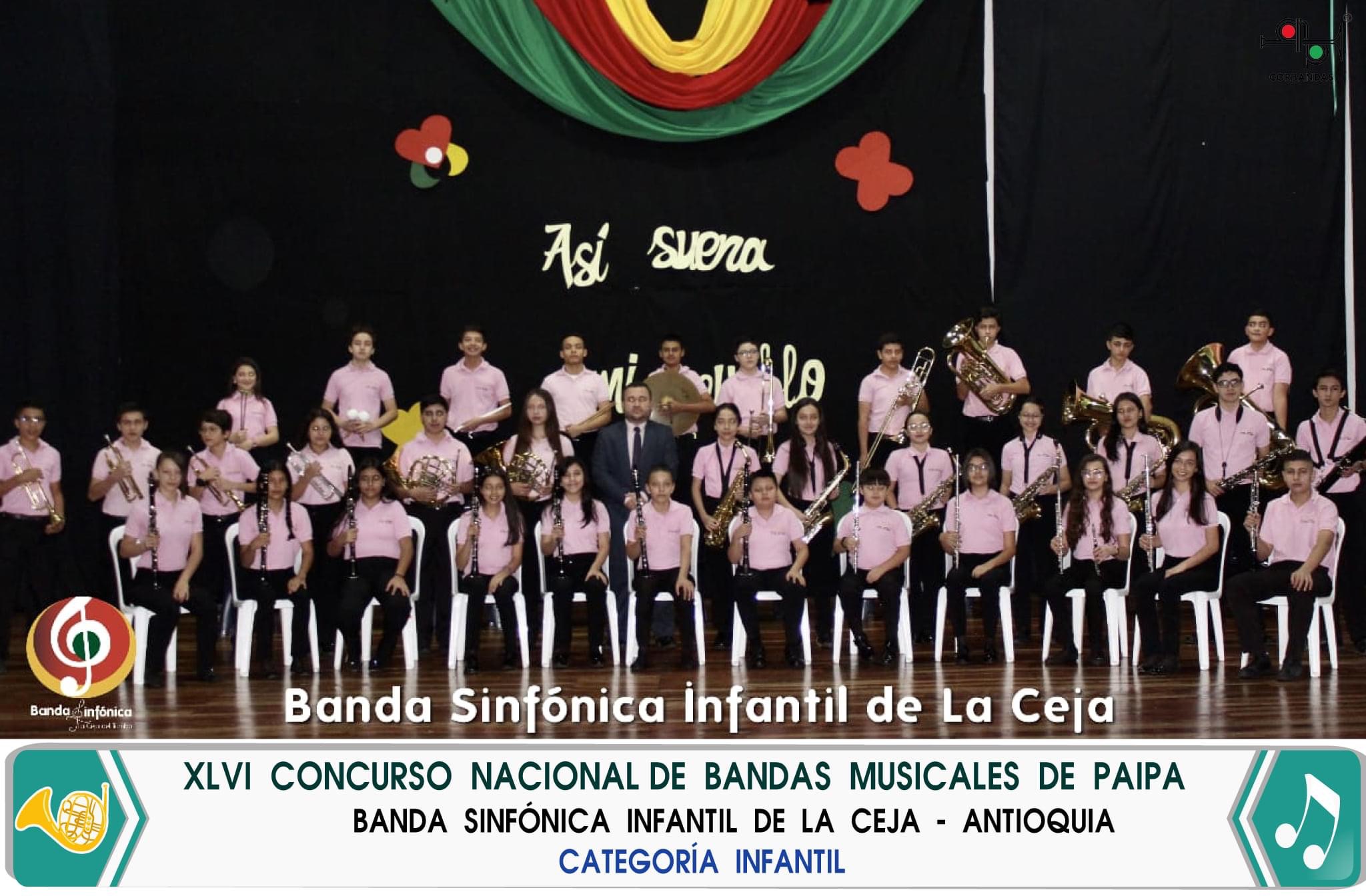 Las bandas sinfónicas de La Ceja y La Unión ocuparon primeros puestos en Concurso Nacional de Bandas