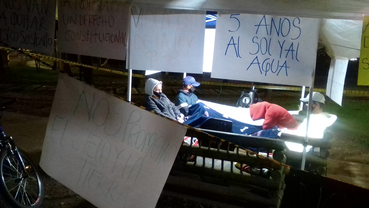 Comerciantes informales del parque lineal La Pereira levantaron la protesta pacífica