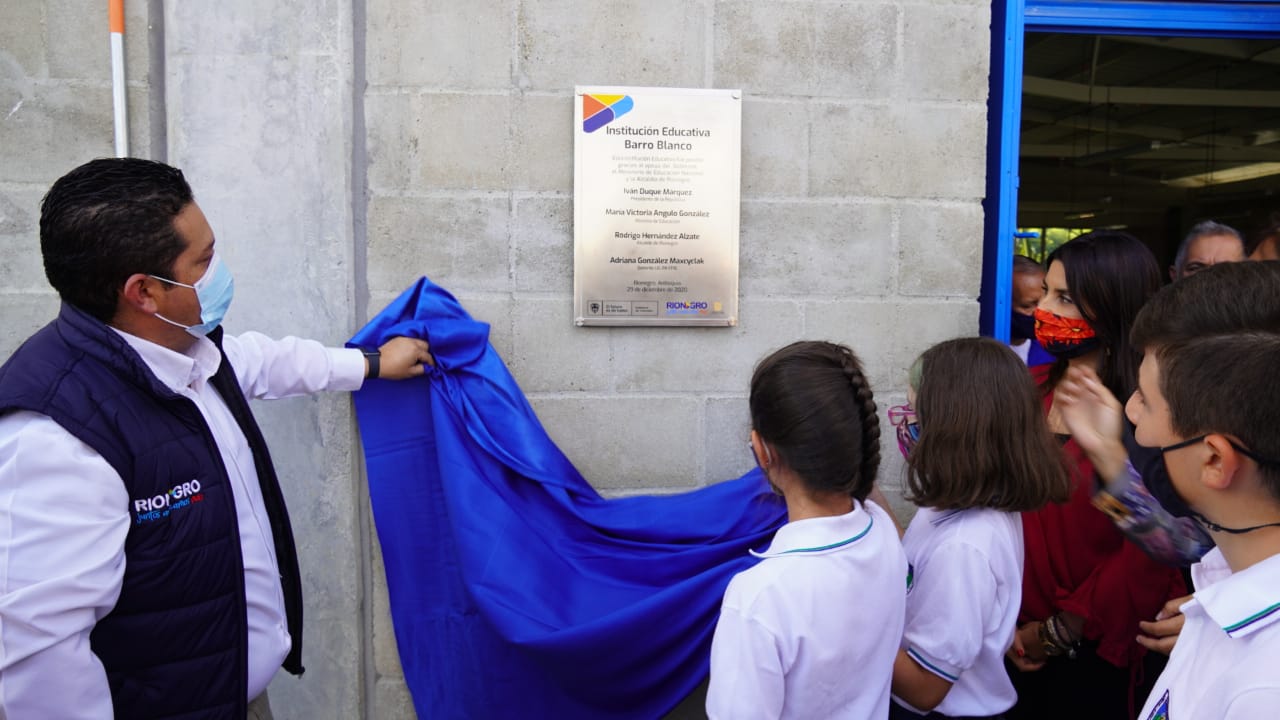Más de mil estudiantes de Rionegro podrán ir a clases en una nueva institución educativa