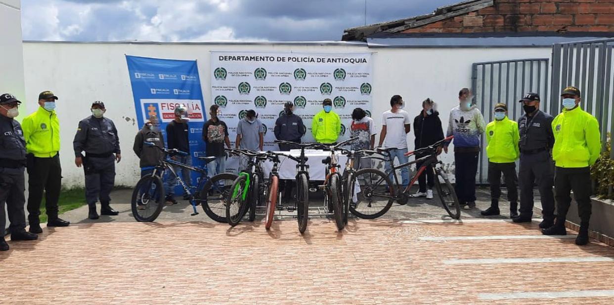 Cayó banda que se dedicaba al hurto de bicicletas de alta gama en La Ceja y El Retiro