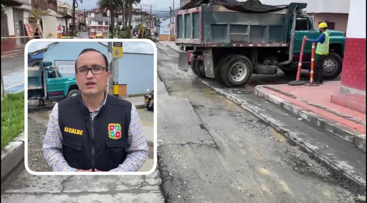 Alcalde de El Carmen pidió repetir obras de reparcheo en la carrera 33