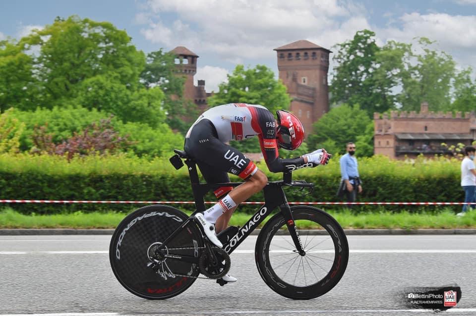 Gaviria dejó buenas sensaciones en la crono del Giro de Italia.