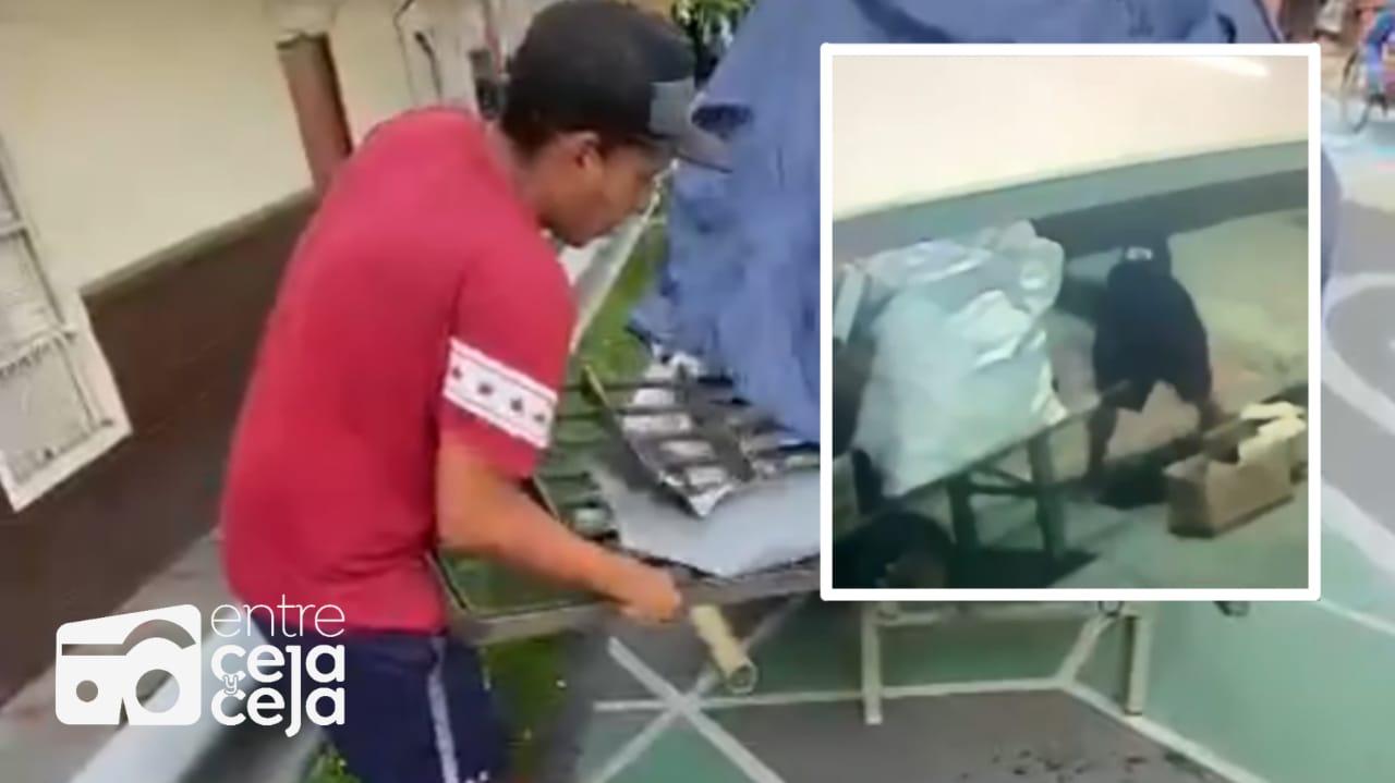 Infraganti: Venezolano se robó tapa de alcantarilla pero la comunidad lo obligó a devolverla.