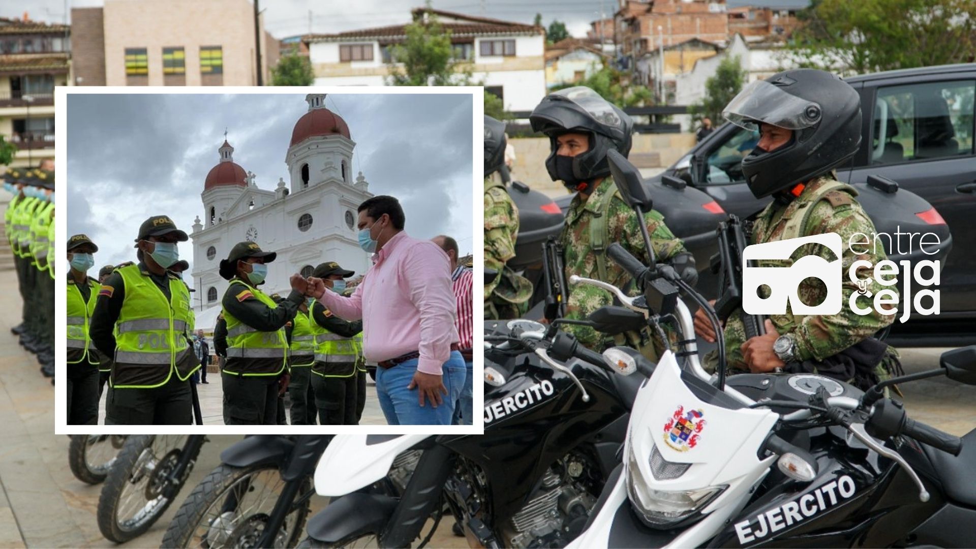 Aumenta pie de fuerza en Rionegro con llegada de Policías y entrega de parque automotor.