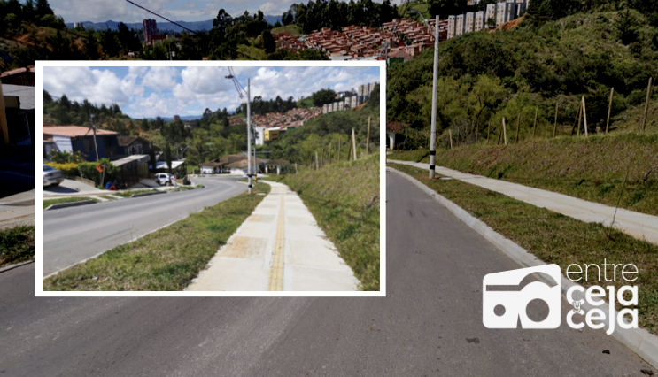 Entregan 750 m de pavimentación de vía en Rionegro.