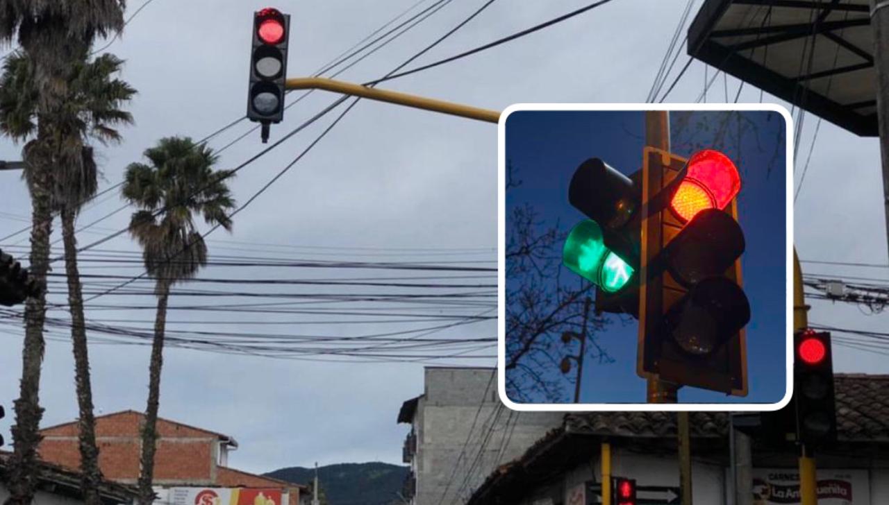 Avanza la instalación de nuevos puntos semafóricos en La Ceja, el de la carrera 19 con calle 19 ya está funcionando