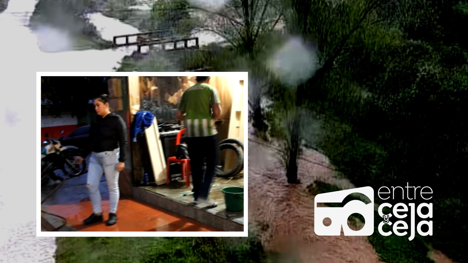 Inundaciones afectaron varias viviendas en San Vicente.