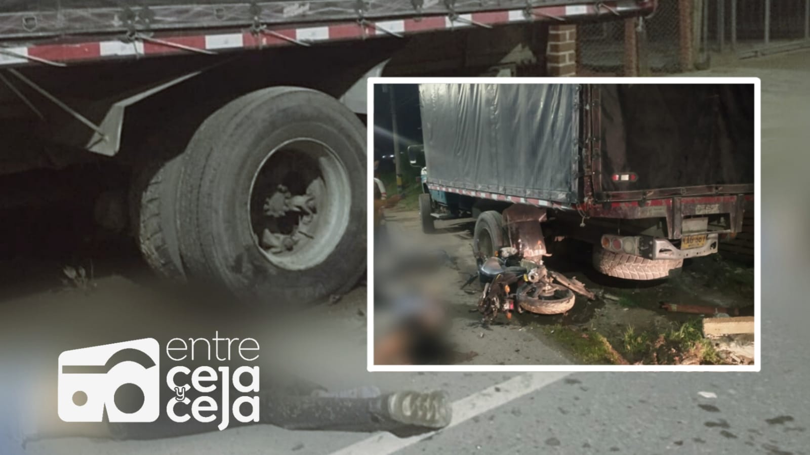 Una pareja murió tras chocar contra un camión parqueado en la autopista.