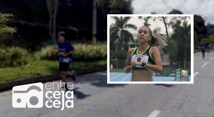 La Ceja: Estefanía Aristizábal fue segunda en los 10k de la Media Maratón de Rionegro.