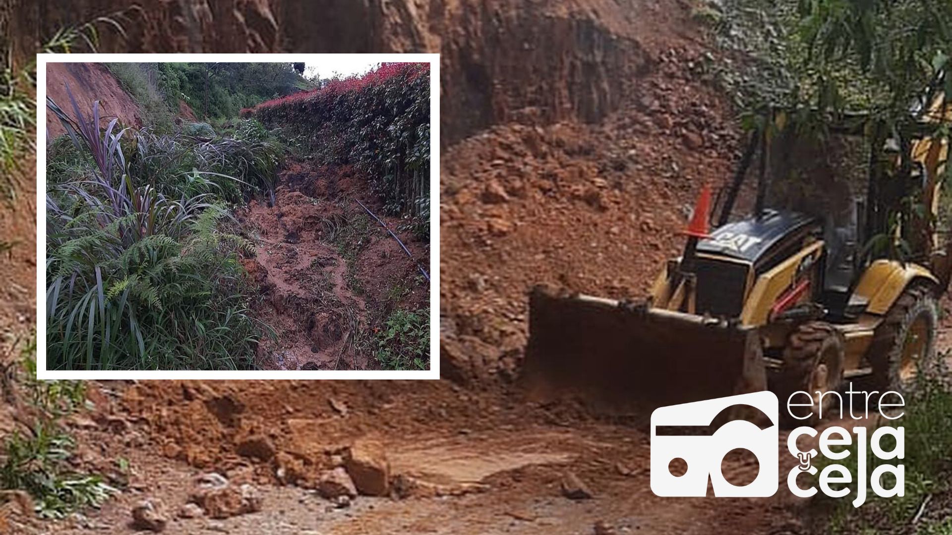 La Ceja: Ya se habilitaron vías rurales que fueron afectadas por deslizamientos.