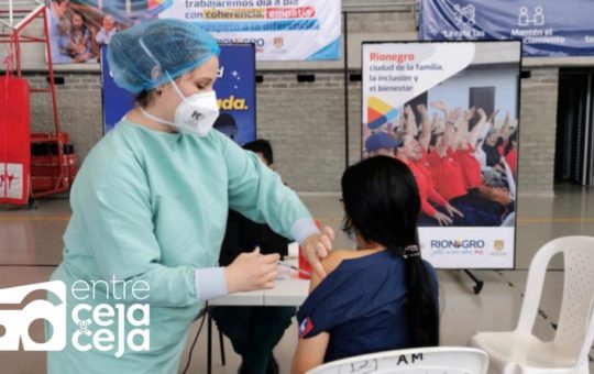 Rionegro: Hay cambios en los puestos de vacunación contra el Covid-19.