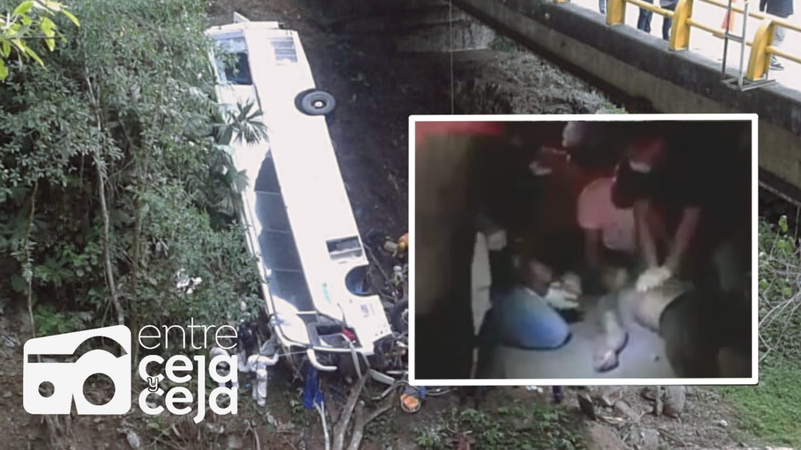 7 muertos y 33 heridos, dejó grave accidente de bus que cayó de un puente