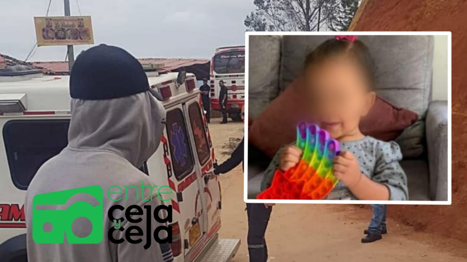 Tragedia en El Peñol: Bebé de año y medio murió tras ser atropellada por un bus.
