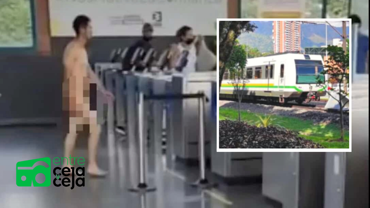 Joven entró desnudo a una estación del Metro de Medellín