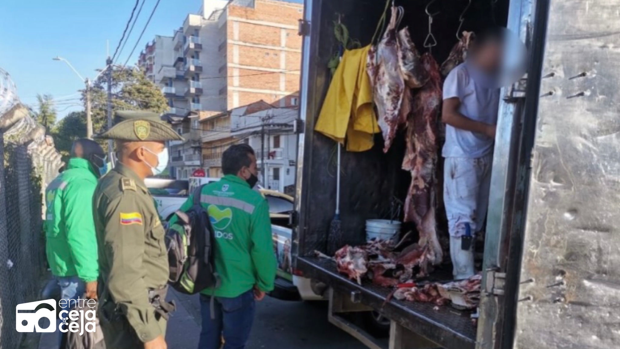 Marinilla: Capturan a hombres que pretendían comercializar carne en mal estado