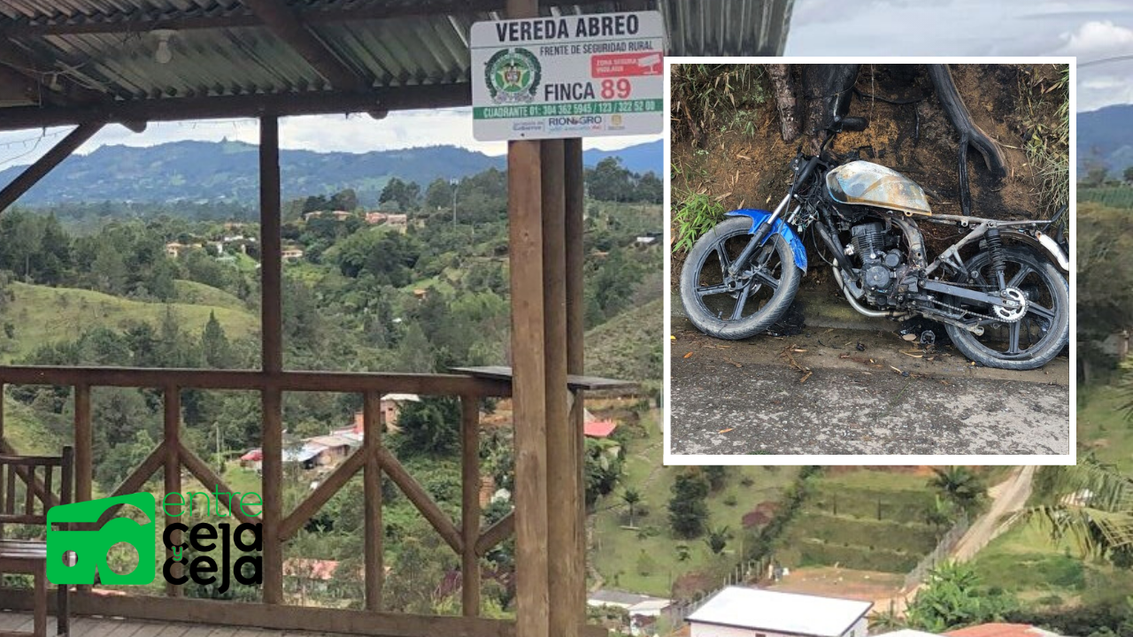Rionegro: Venezolanos quemaron una moto en medio de una riña