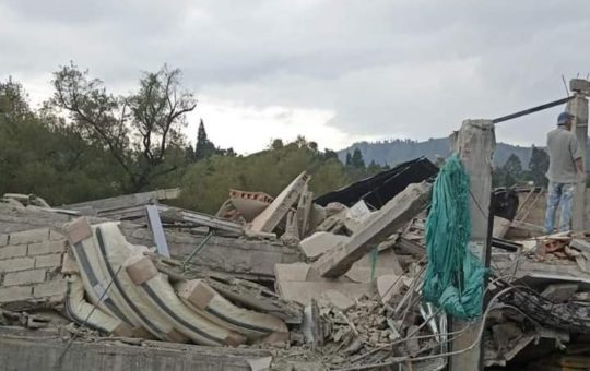 Guarne: Una edificación se desplomó en zona urbana