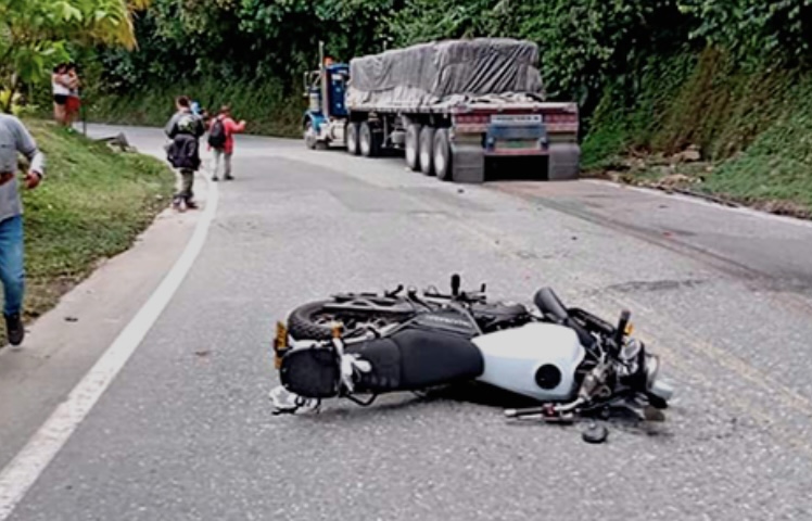 San Luis: Motociclista falleció tras ser impactado por una tractomula