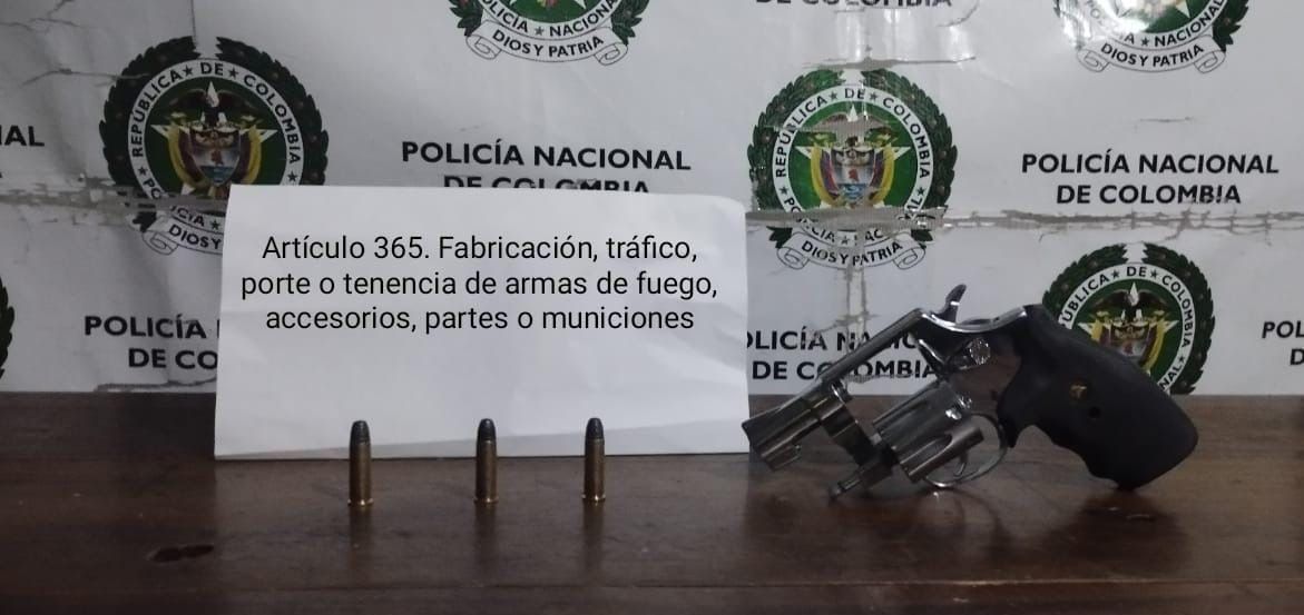 En Rionegro capturaron a un menor de edad que portaba un arma de fuego