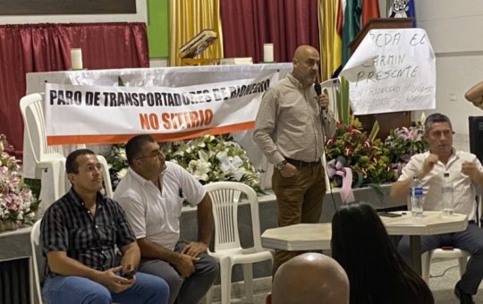 Gremio transportador de Rionegro convoca a paro el próximo 25 de noviembre