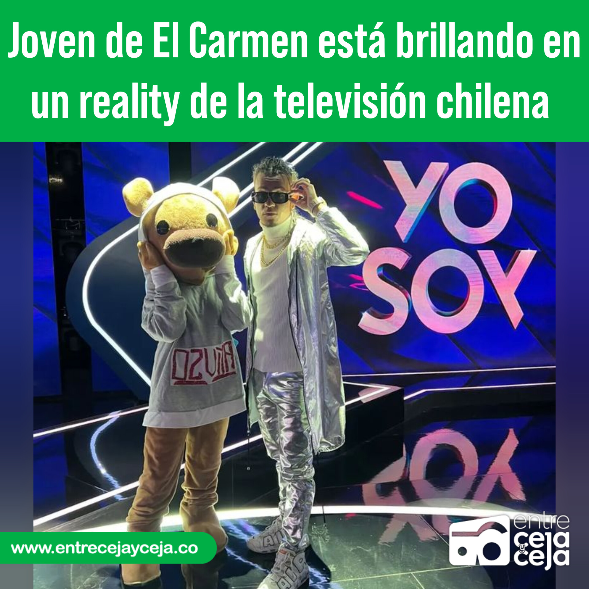Joven de El Carmen de Viboral esta brillando en el reality Yo Soy de Chile