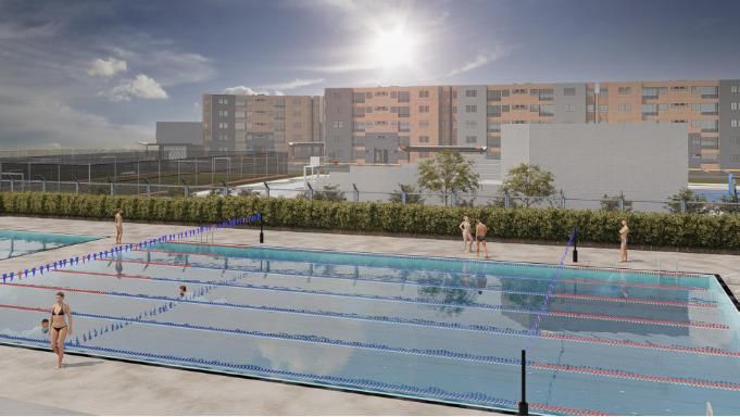 En La Ceja comenzó la construcción de la piscina pública y la pista de patinaje