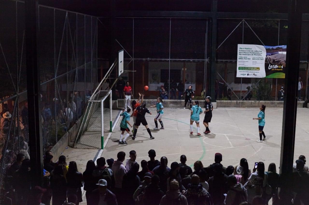 En Marinilla remodelaron una placa polideportiva rural 