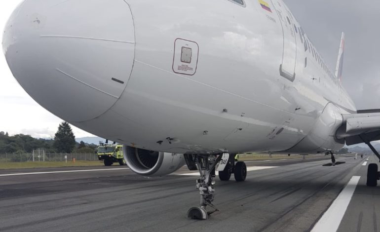 Aterrizaje de emergencia de un avión de Latam generó caos en el aeropuerto de Rionegro