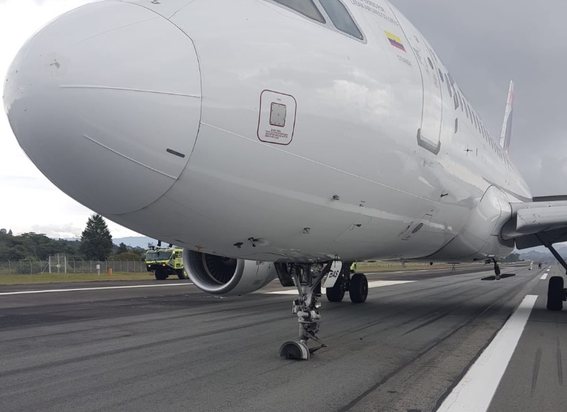 Aterrizaje de emergencia de un avión de Latam generó caos en el aeropuerto de Rionegro