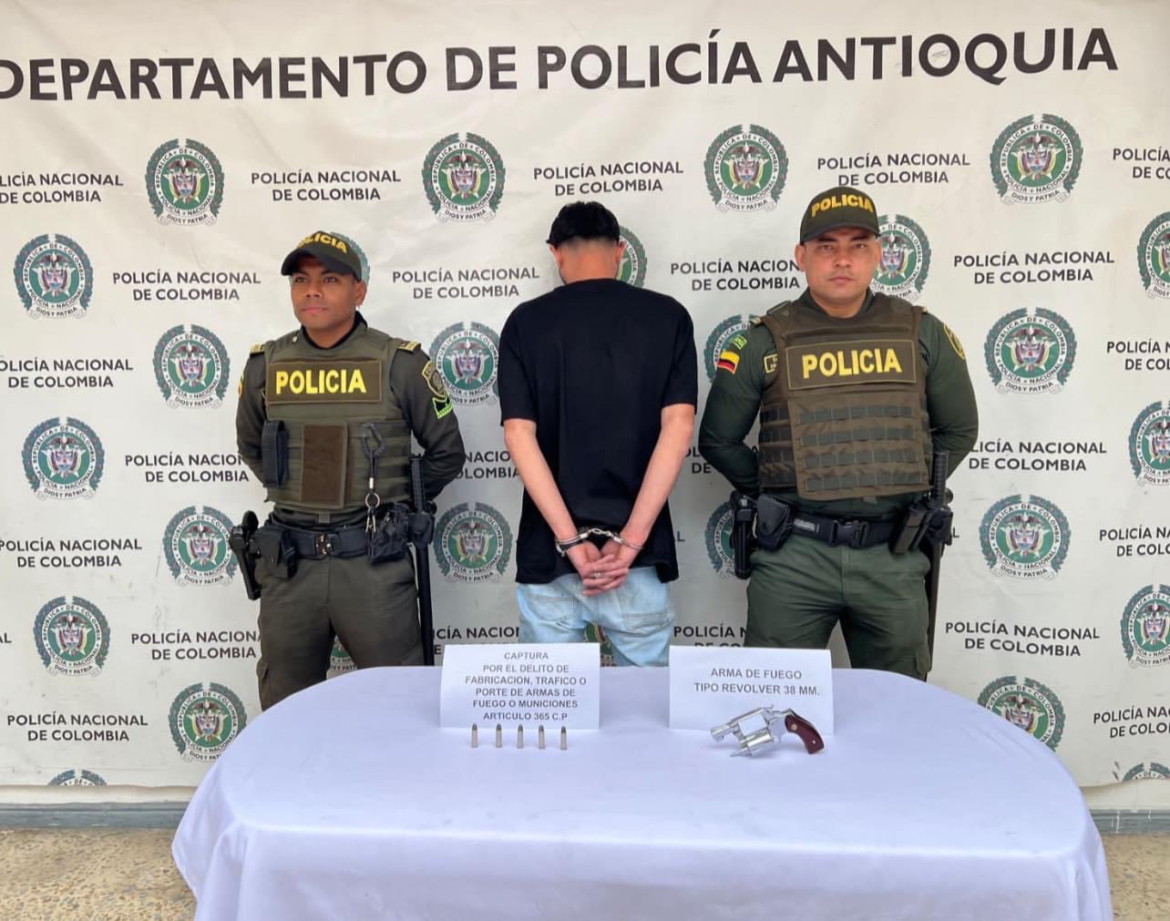 Un hombre fue capturado por porte ilegal de armas