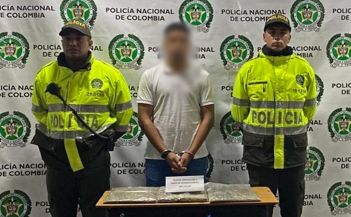 En La Ceja capturaron a un hombre por portar más de mil gramos de marihuana