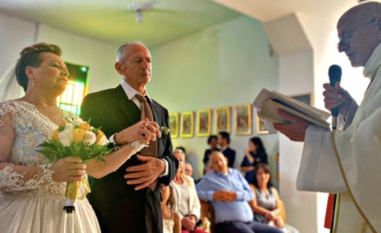 Fallece a los 86 años don José Ceballos, el abuelito que se casó en diciembre en el CBA Marinilla