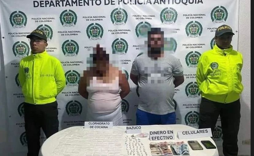 En Abejorral un hombre y una mujer fueron capturados por microtráfico