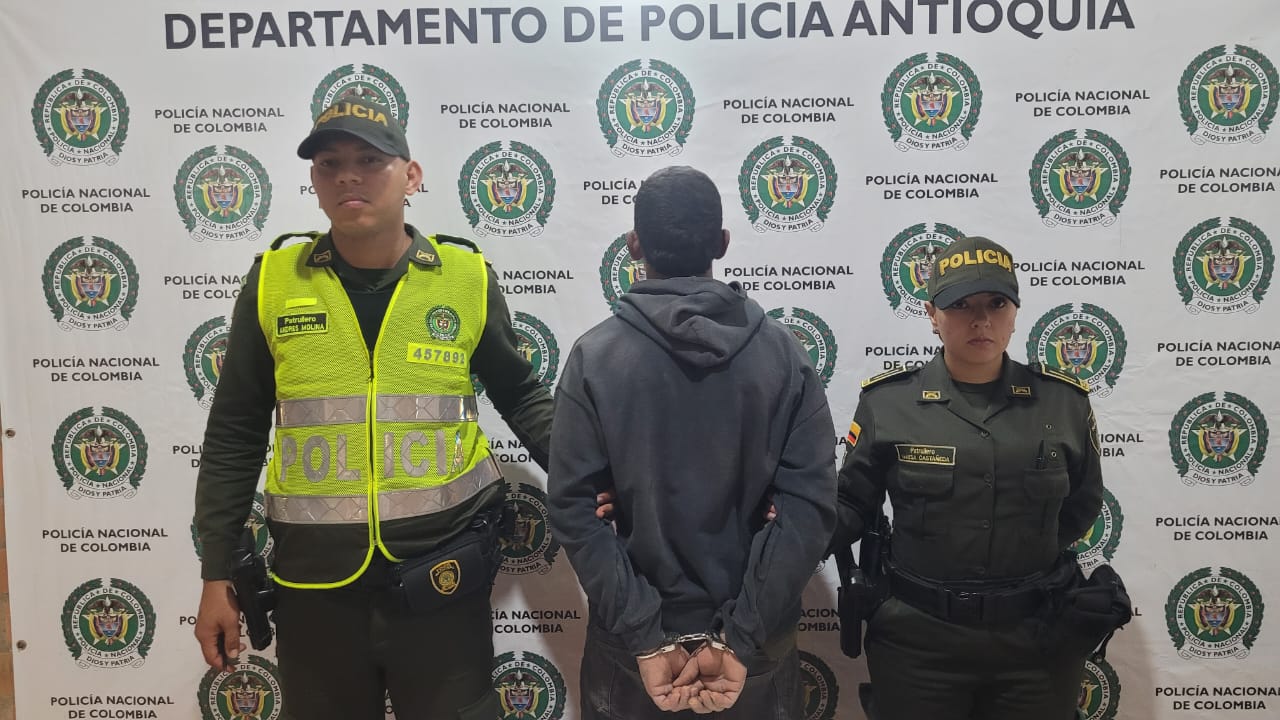 Capturan en Rionegro a joven que le pegó a su mamá