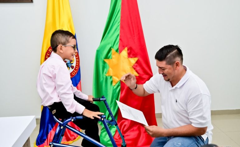 Un niño con discapacidad fue designado como Gobernador Encargado de Casanare