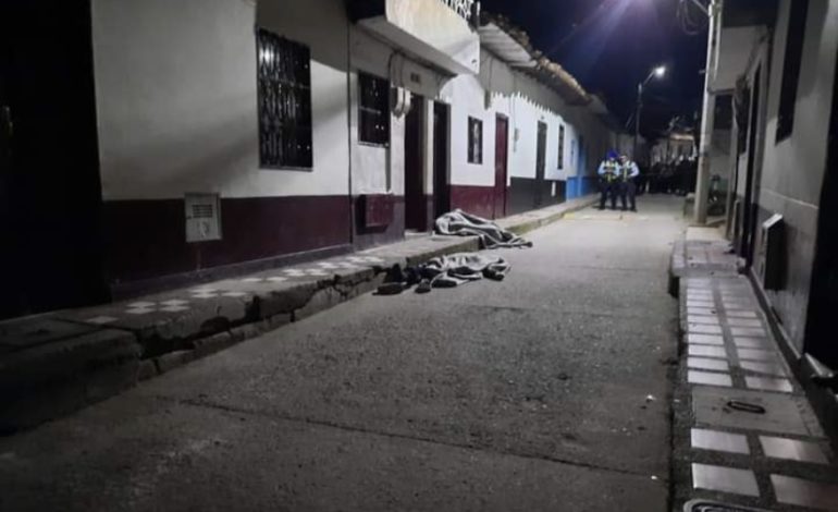 Balacera dejó dos muertos en zona urbana de San Vicente