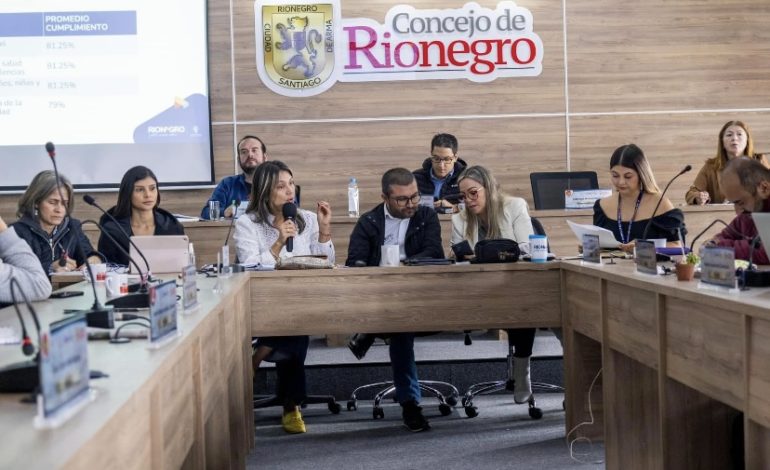 Secretaría de Salud entregó informe de gestión ante el Concejo de Rionegro