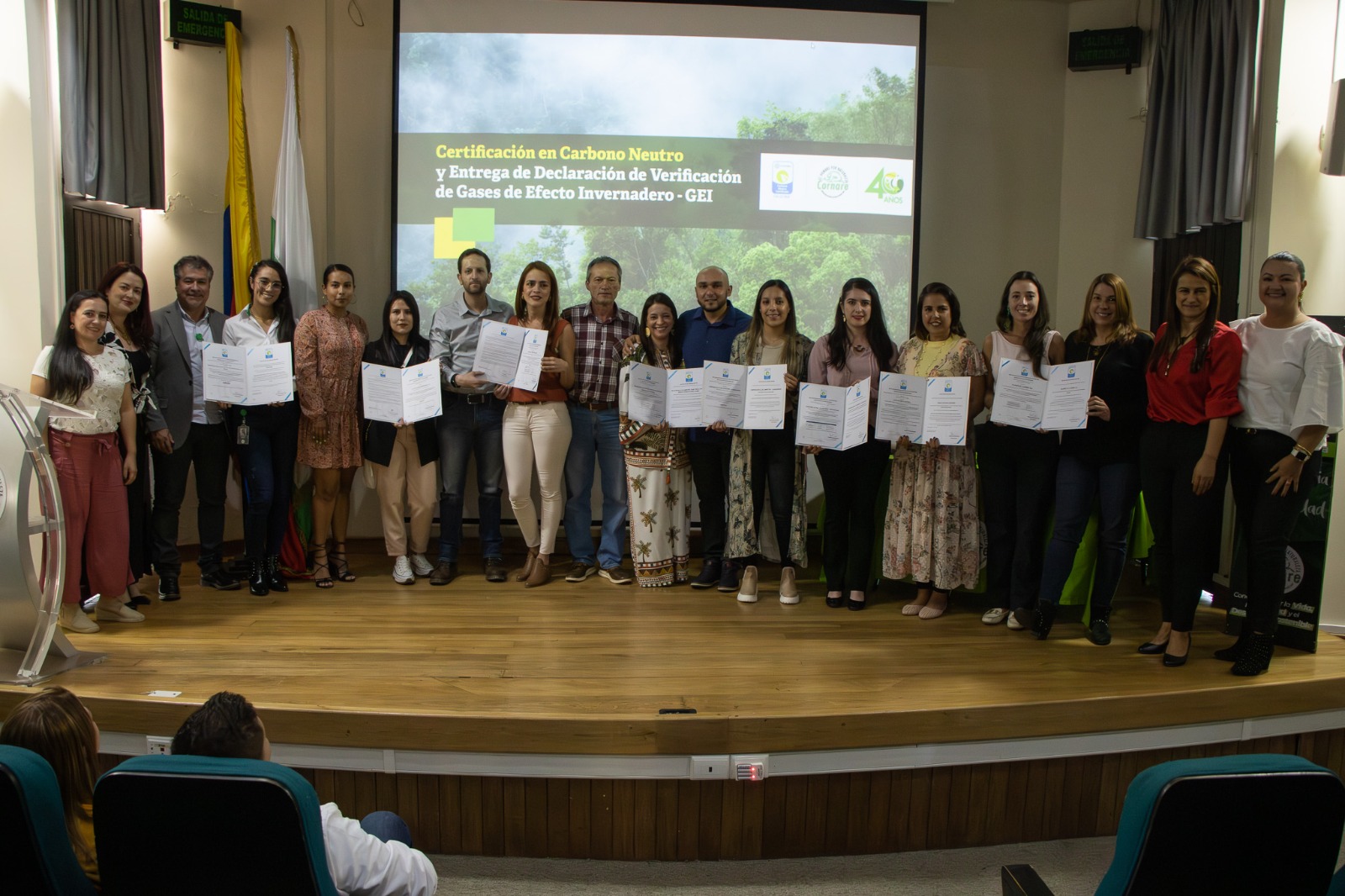 Seis empresas de la región fueron declaradas como carbono neutro en evento realizado por Cornare