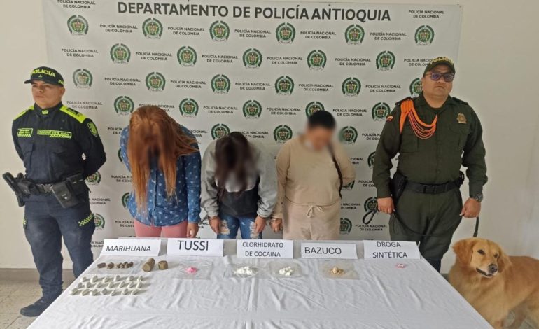 Fueron descubiertas mientras intentaban ingresar droga a la cárcel de Sonsón