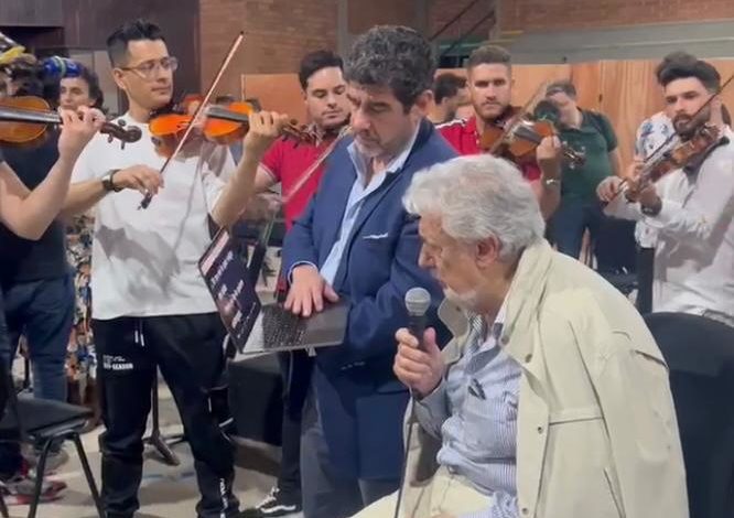 Plácido Domingo; el genio que sorprendió a la Filarmónica de Medellín
