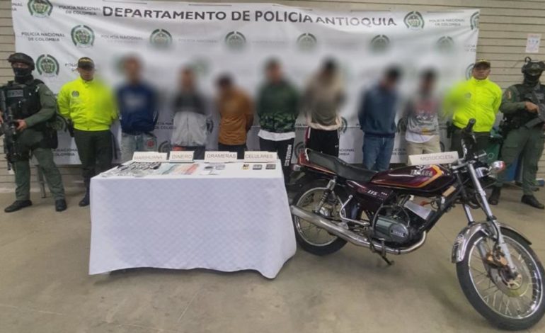 Capturan a integrantes de varios grupos delincuenciales de Antioquia