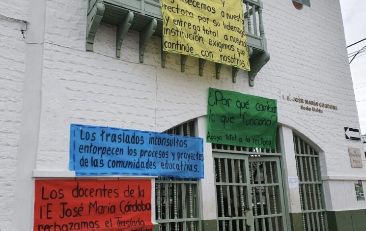 Indignación en varios colegios de Rionegro por cambio inesperado de rectores