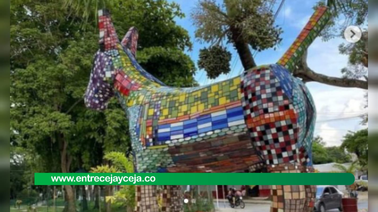 «Mi primer amor» el polémico nombre que le pusieron a la escultura de una burra