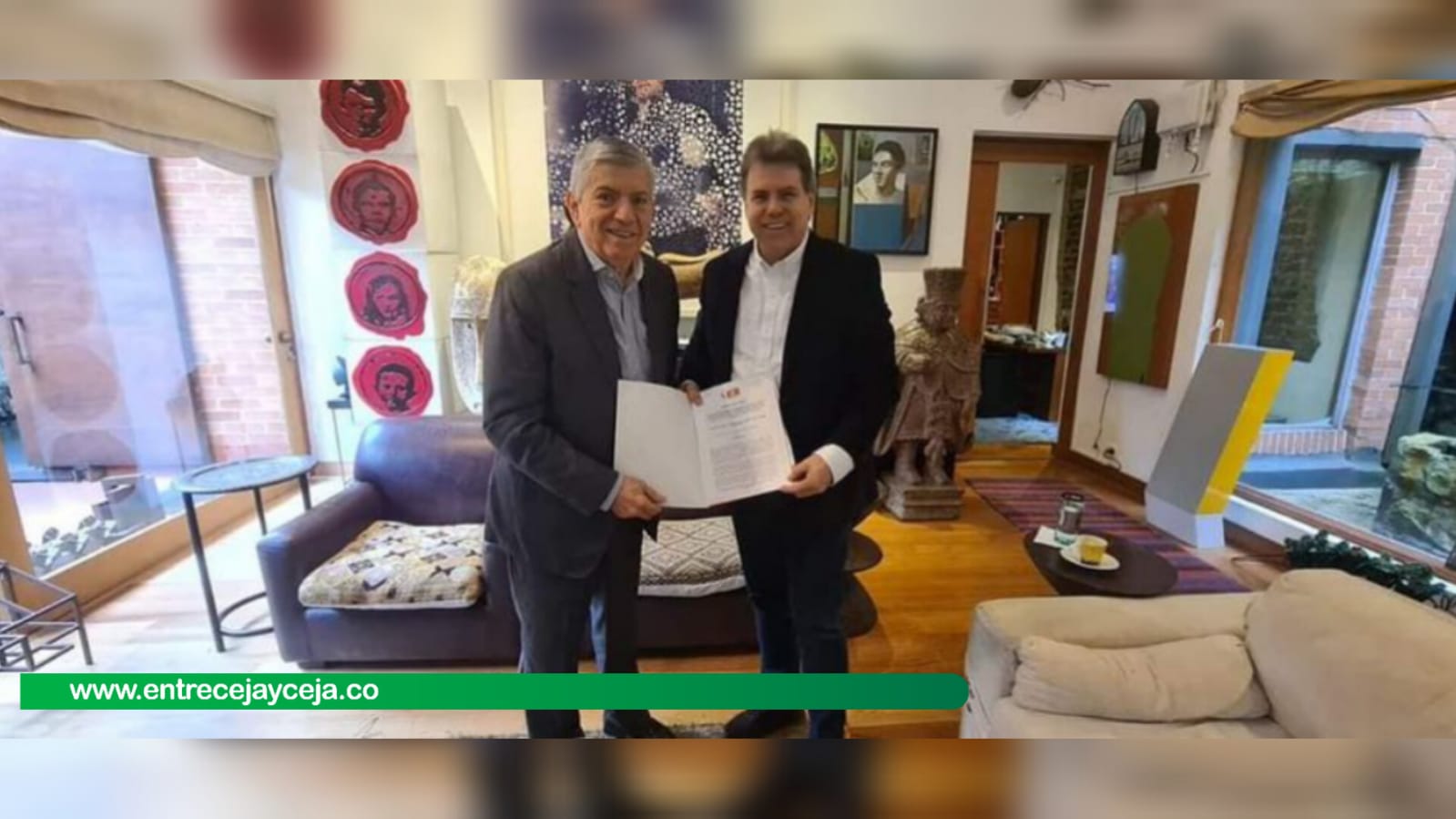 Prieto recibió aval liberal de manos del expresidente Gaviria