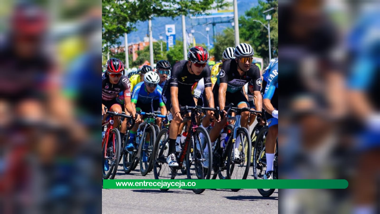 Marlon Patiño; el único cejeño que está disputando la Vuelta a Colombia