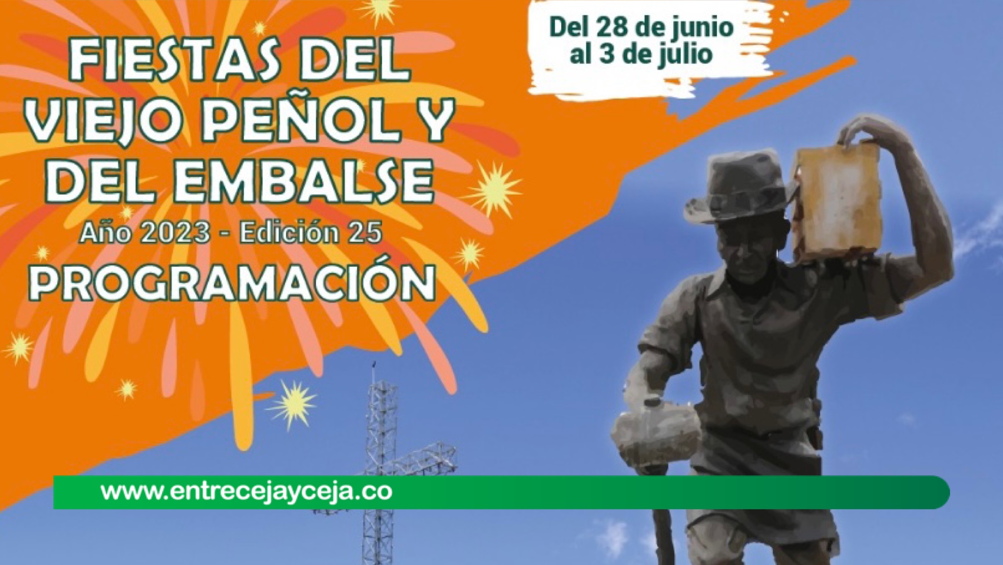 El Peñol listo para la XXV de las Fiestas del Viejo Peñol y del Embalse
