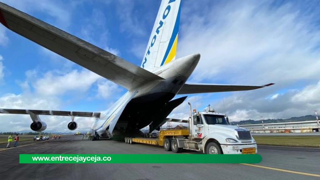 Se necesitó el avión más grande del mundo para traer compuerta de Hidroituango